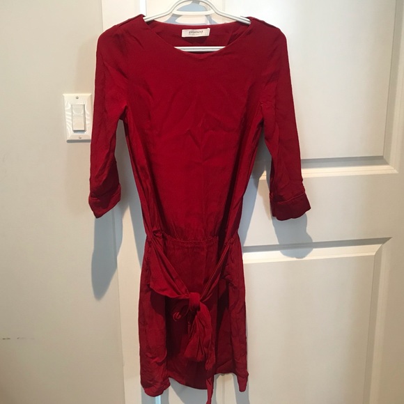Promod Red 3/4 sleeved dress - Picture 6 of 6